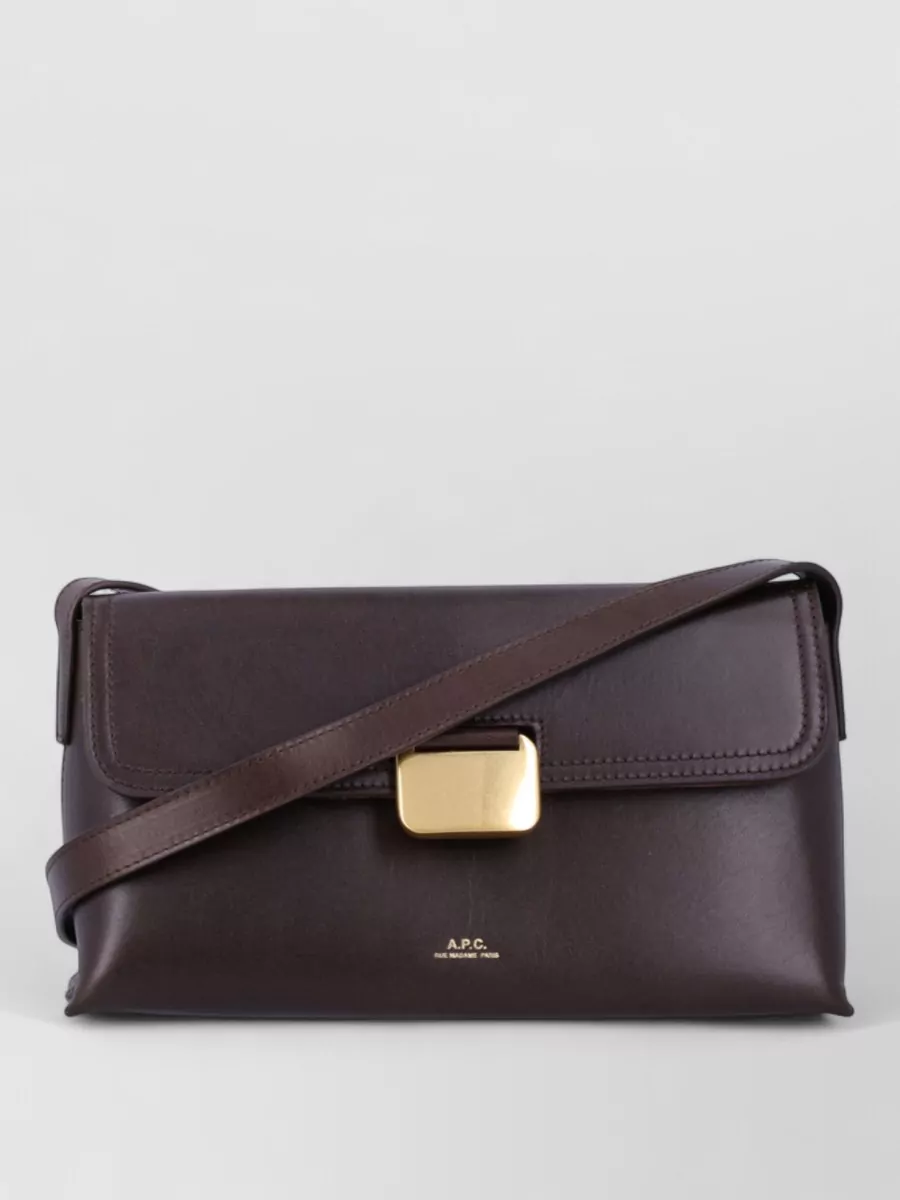 A.P.C. small leather clutch bag