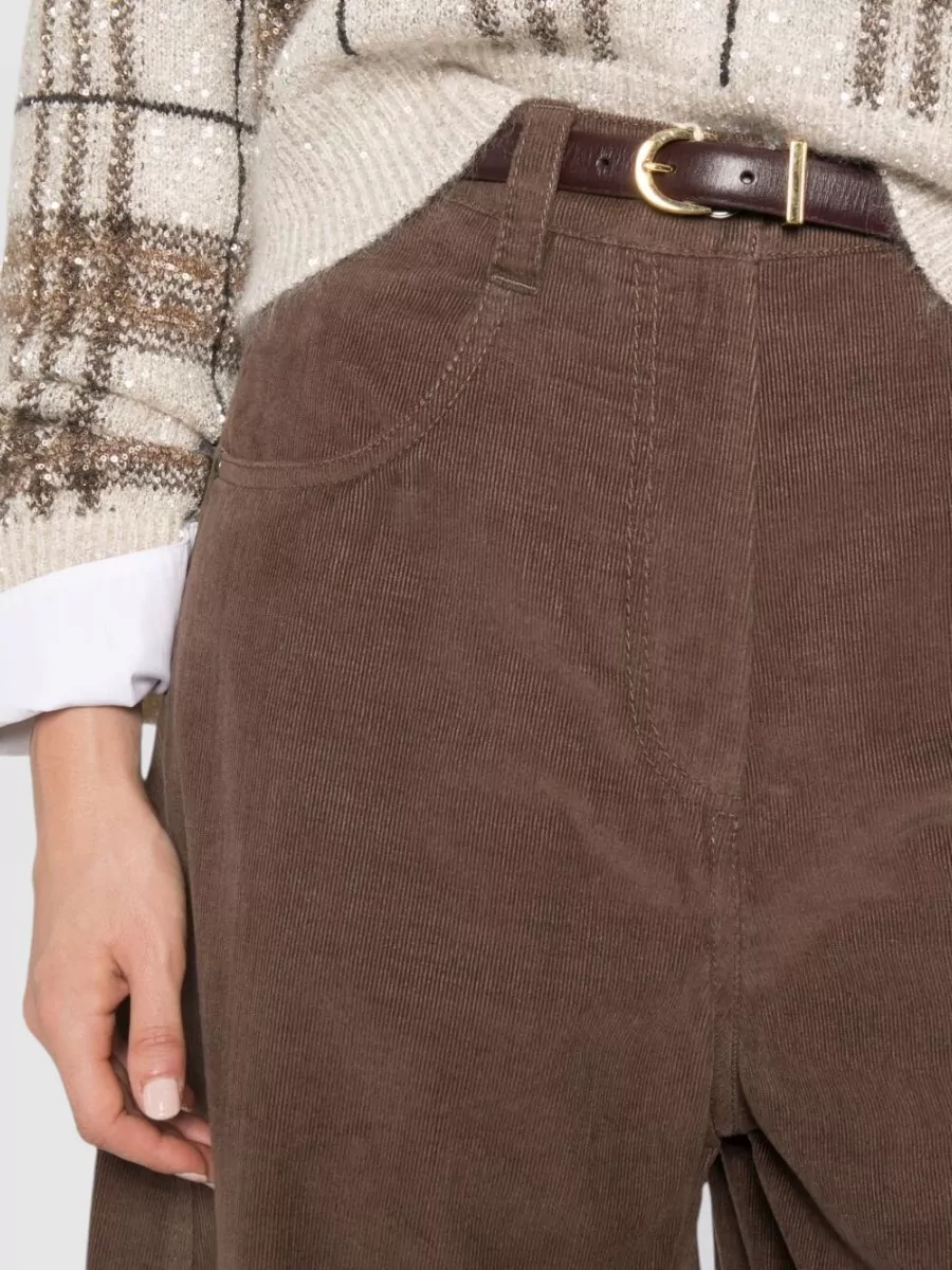 Brunello Cucinelli Cashmere Wide-Leg Trousers