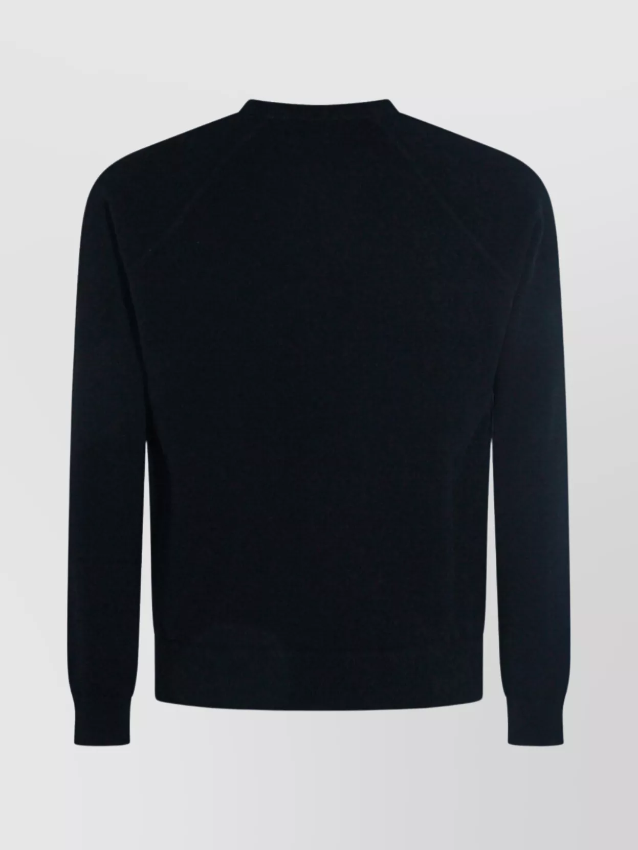 Malo Ribbed Crewneck Sweater With Long Sleeves In Gray
