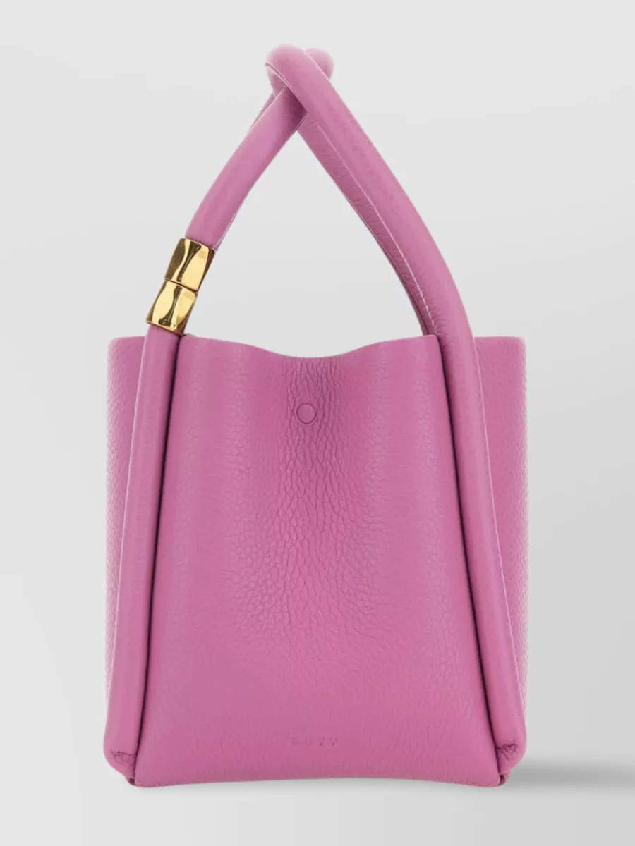 Shop Boyy Lotus 12 Leather Shoulder Bag In Pink