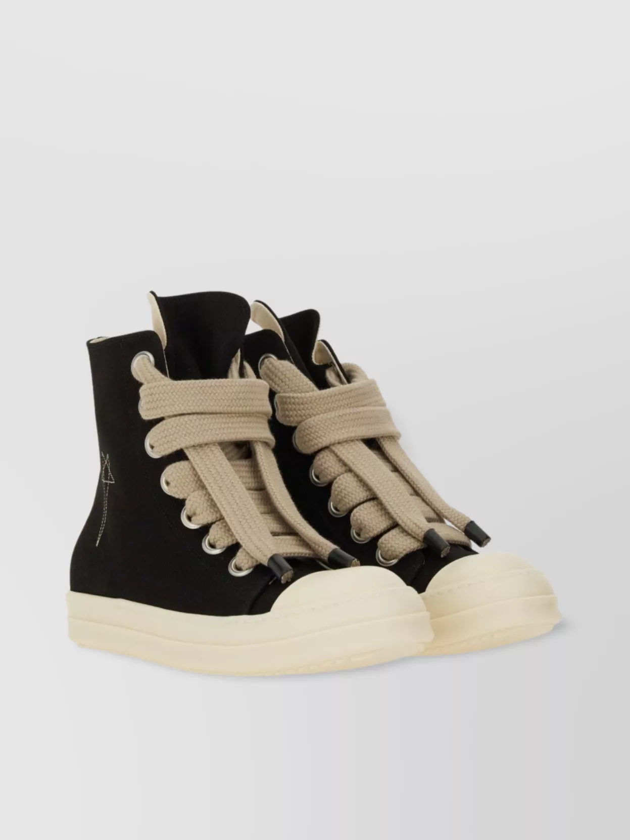 Rick Owens Drkshdw High-Top Sneakers Star Embroidery