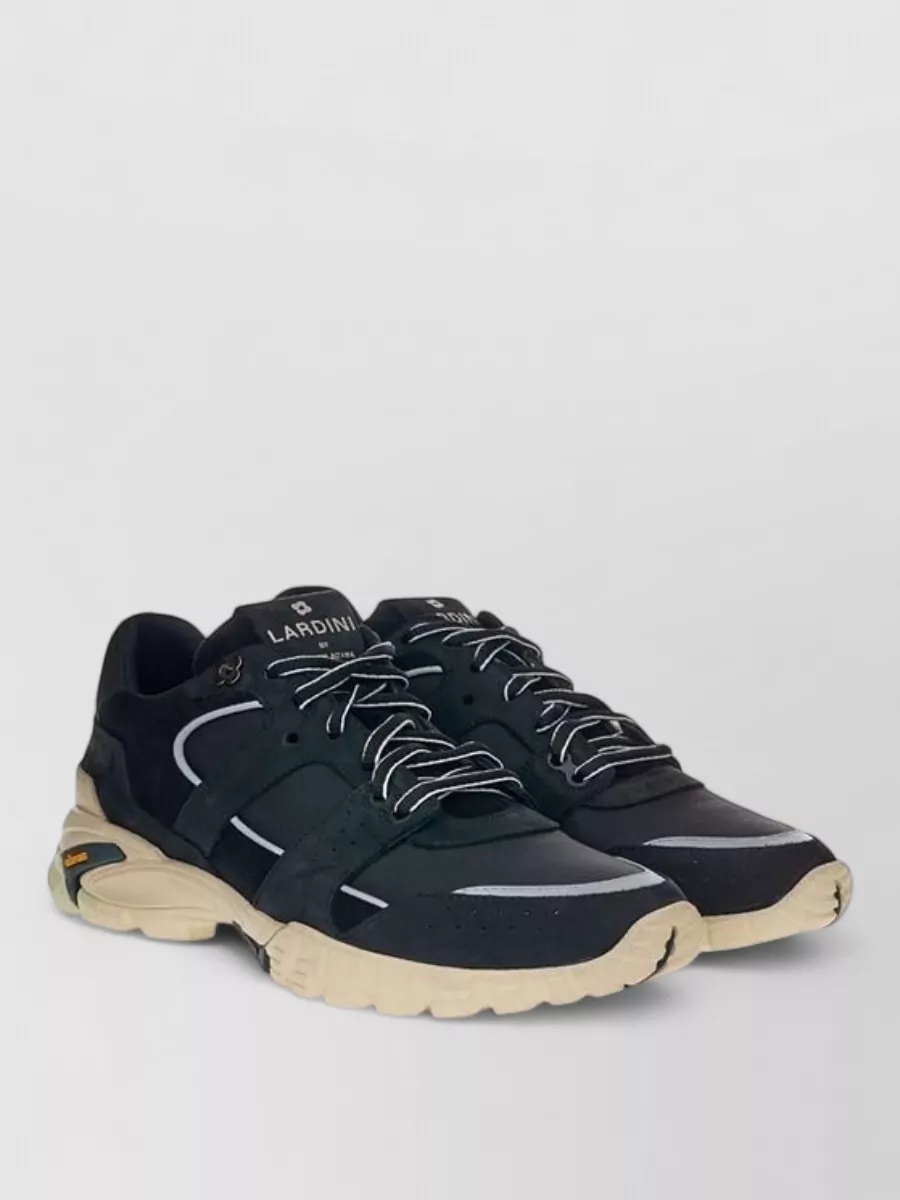 Lardini suede lace-up sneakers