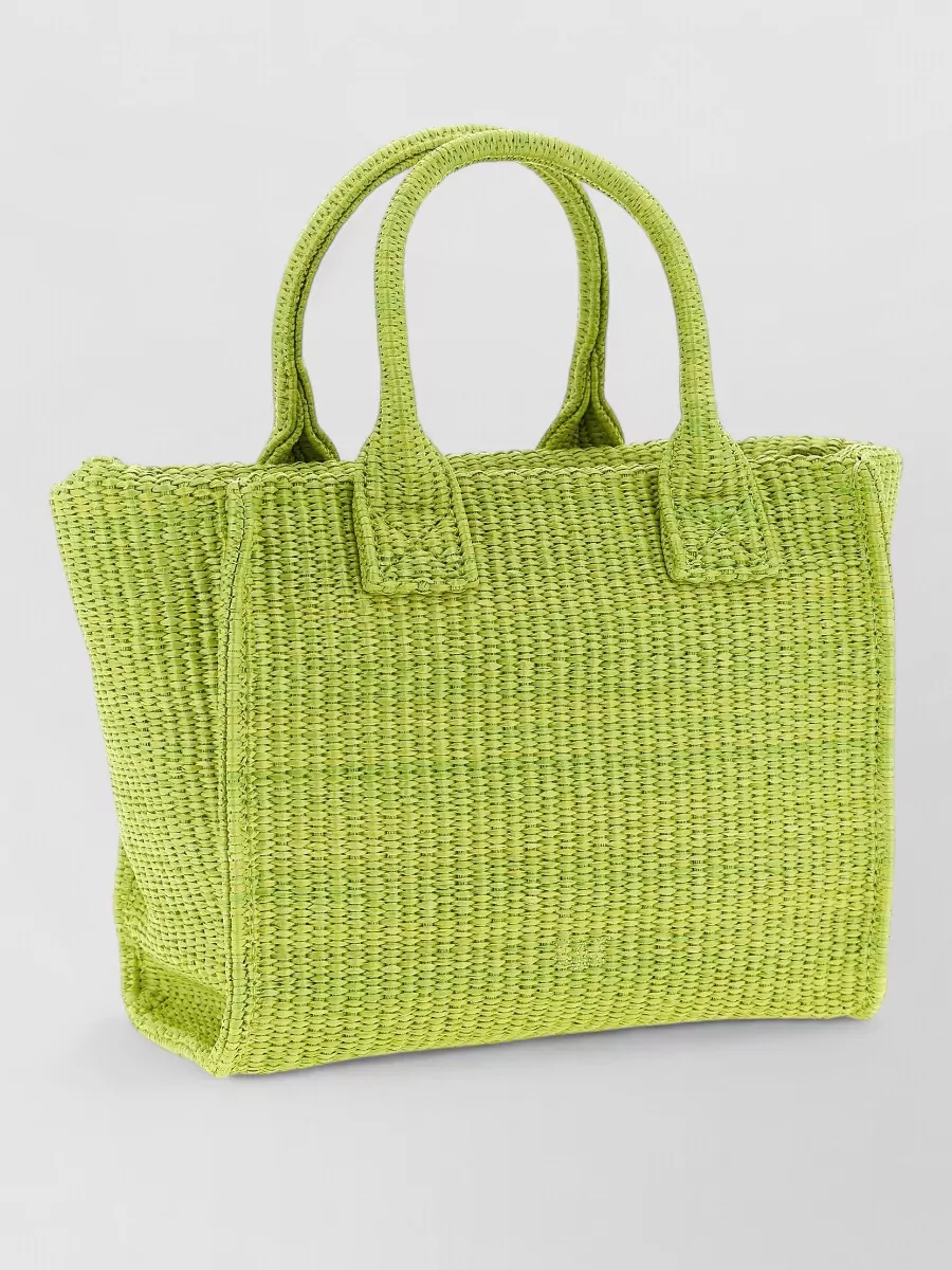Pinko Mini Raffia Beach Bag