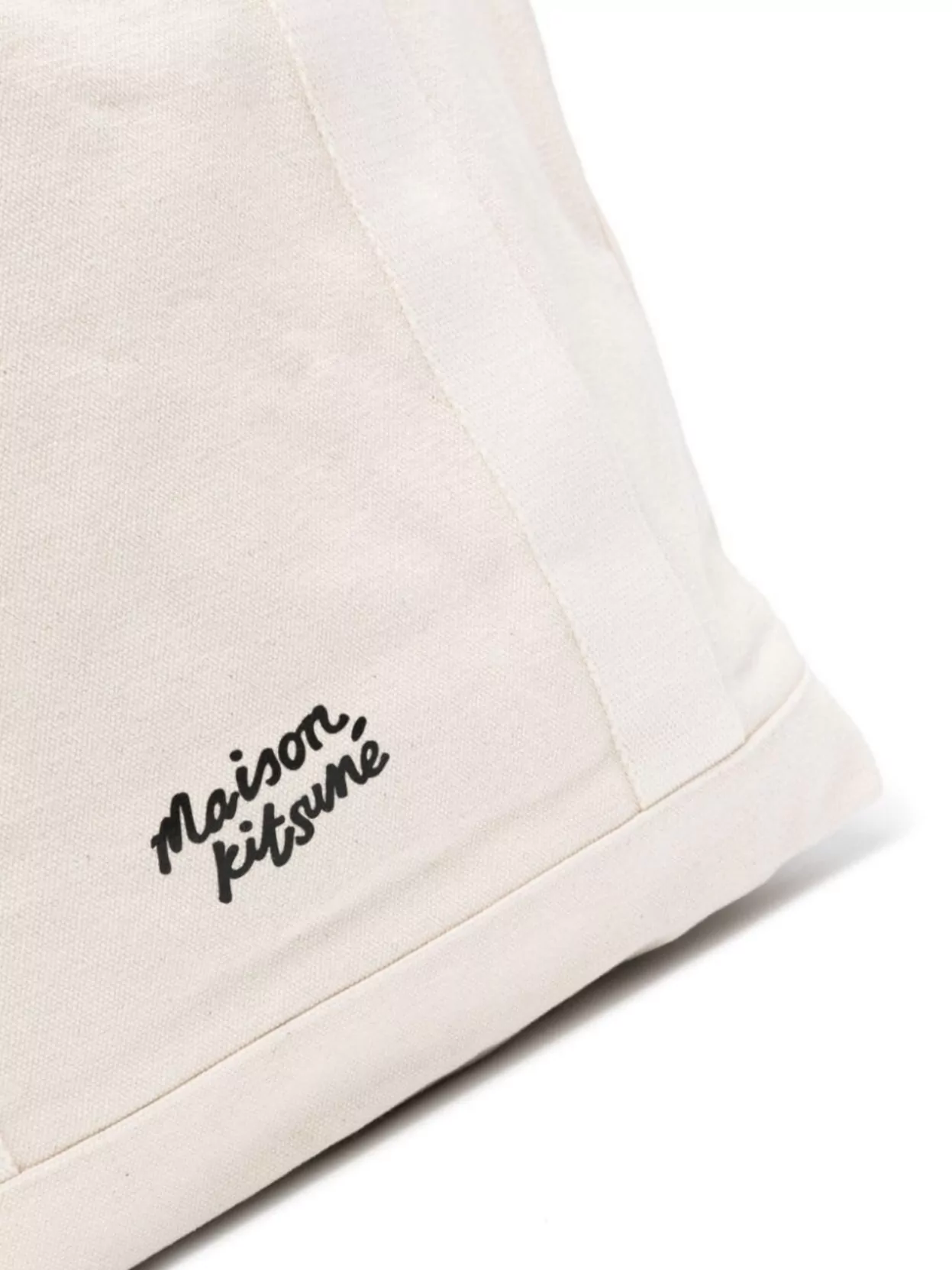 Maison Kitsuné Logo Print Tote Bag