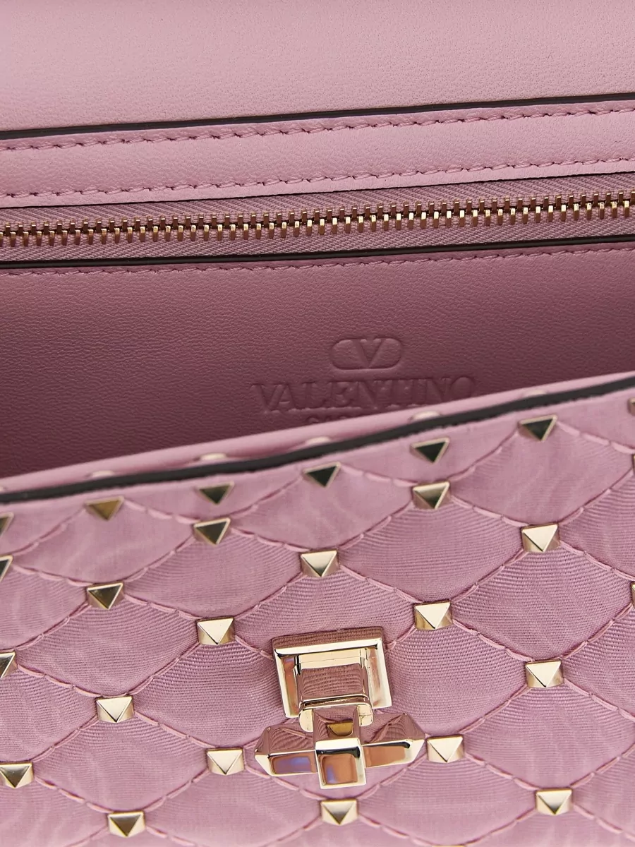 Valentino Garavani Rockstud Spike Quilted Clutch Bag