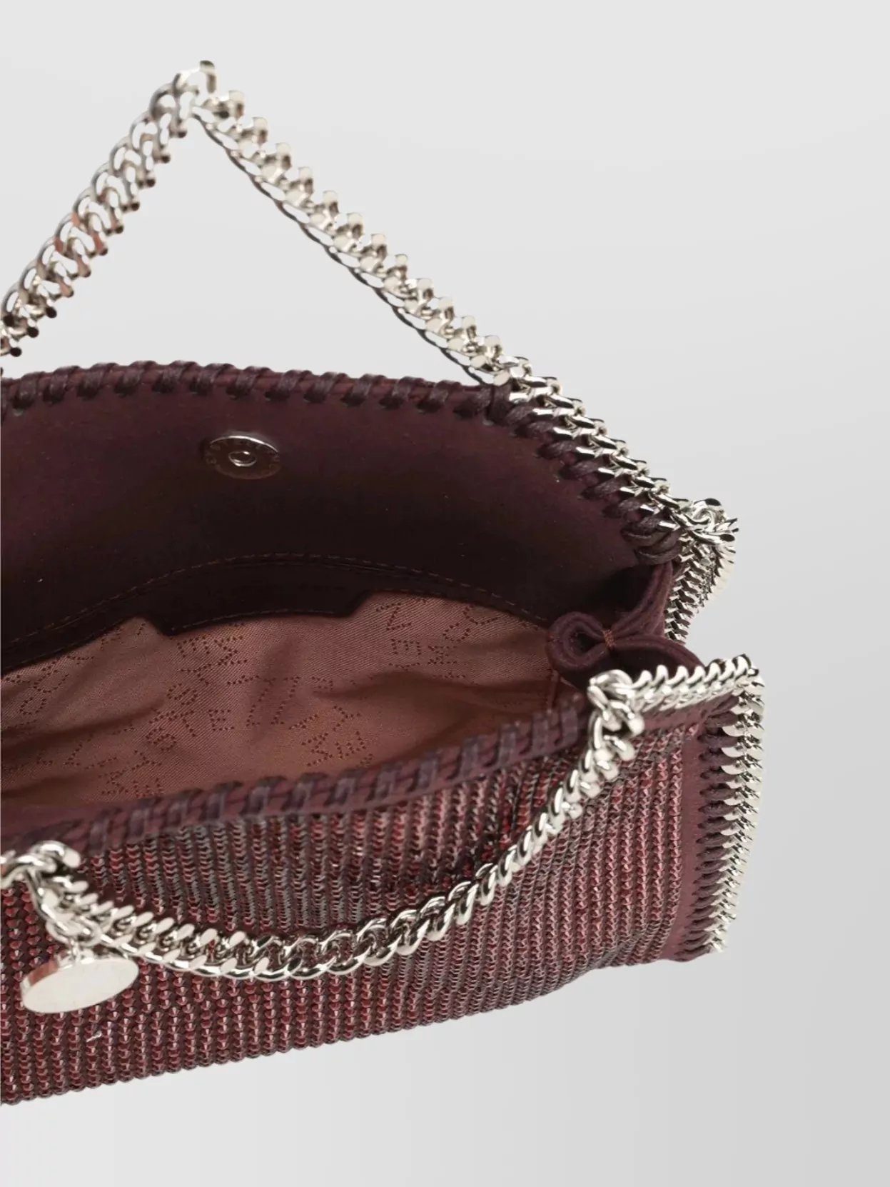 Stella Mccartney Crystal Hotfix Chain Strap Cross-Body Bag