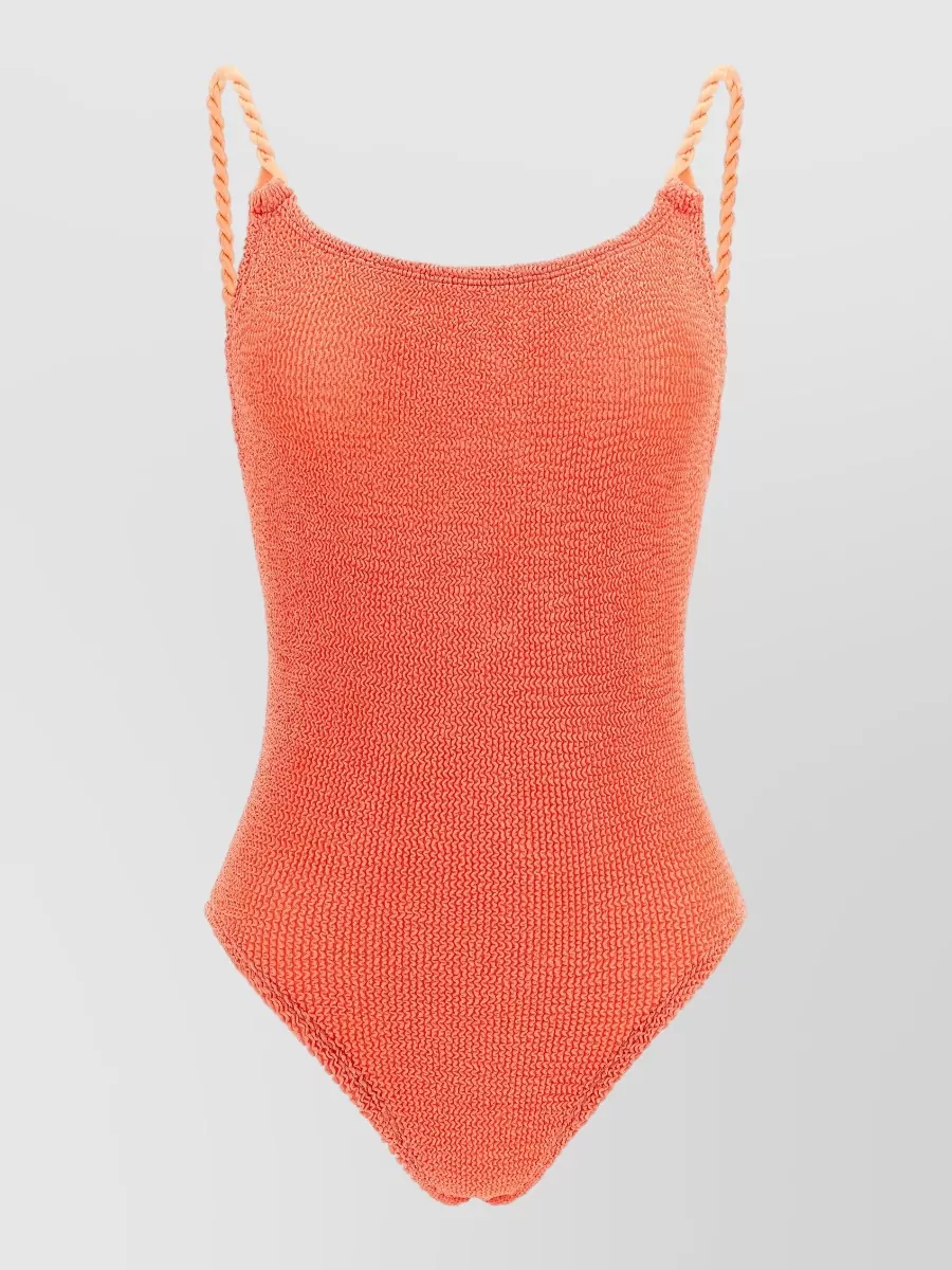 Hunza G crinkled one-piece swimsuit