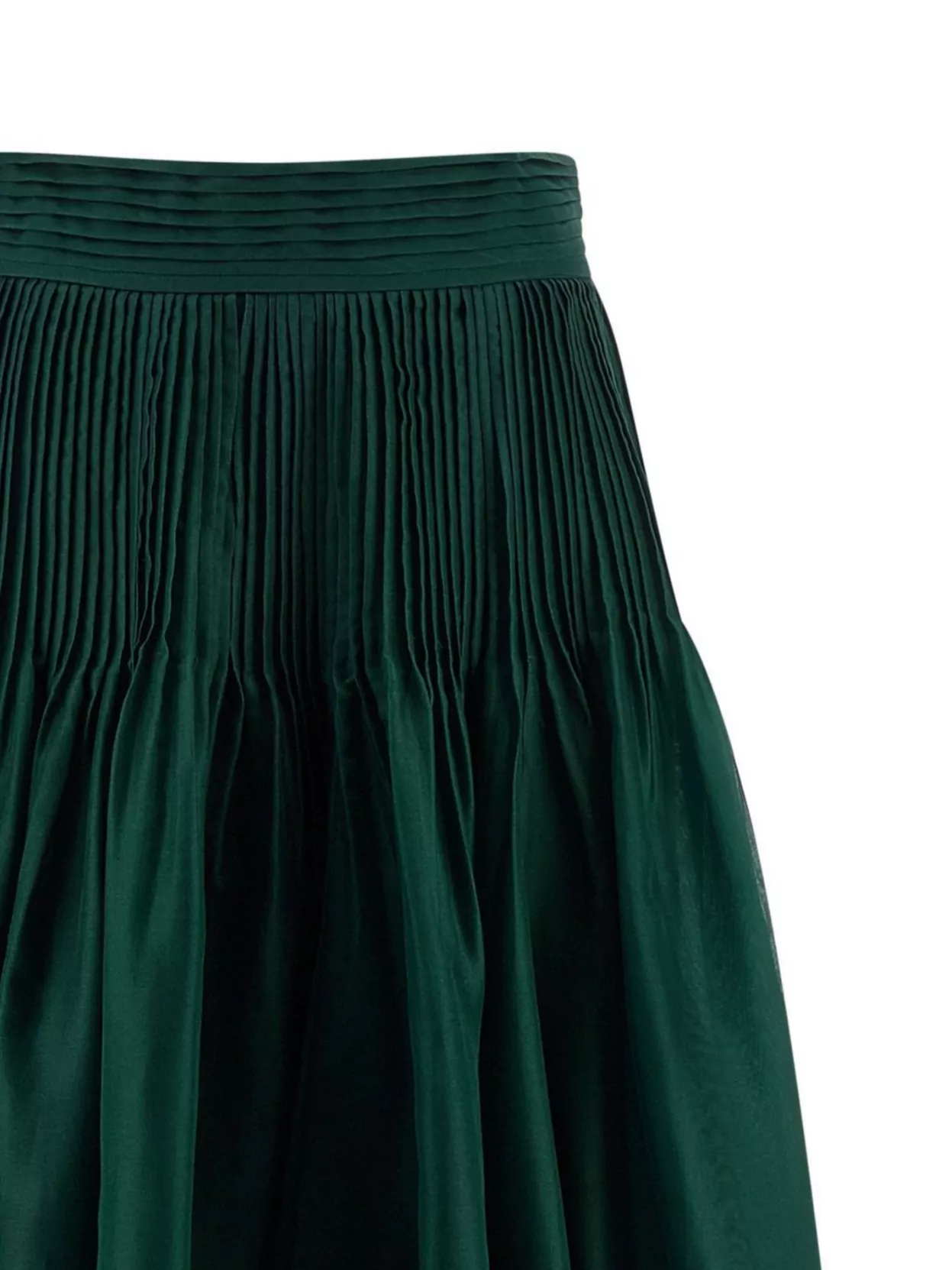 Carolina Herrera High Waist Flowing Organza Skirt