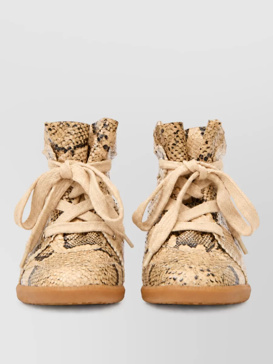 Isabel Marant leather high-top sneakers