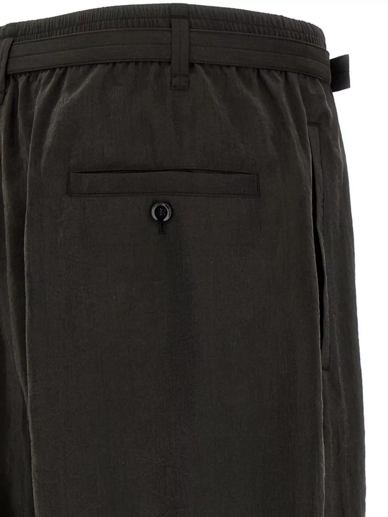 Lemaire Silk Trousers With Back Pocket And Pleated Design