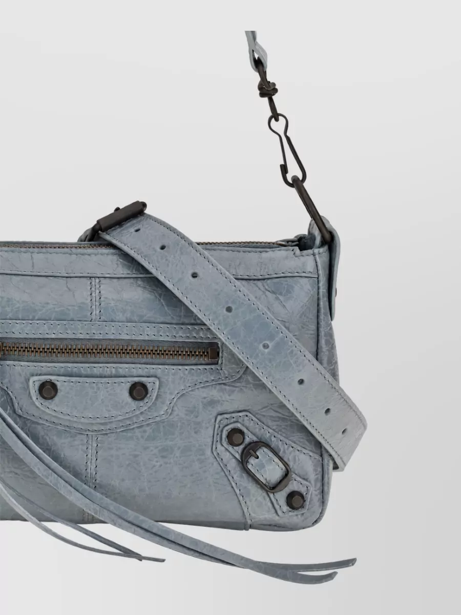 Balenciaga Le City Mini Leather Clutch Bag