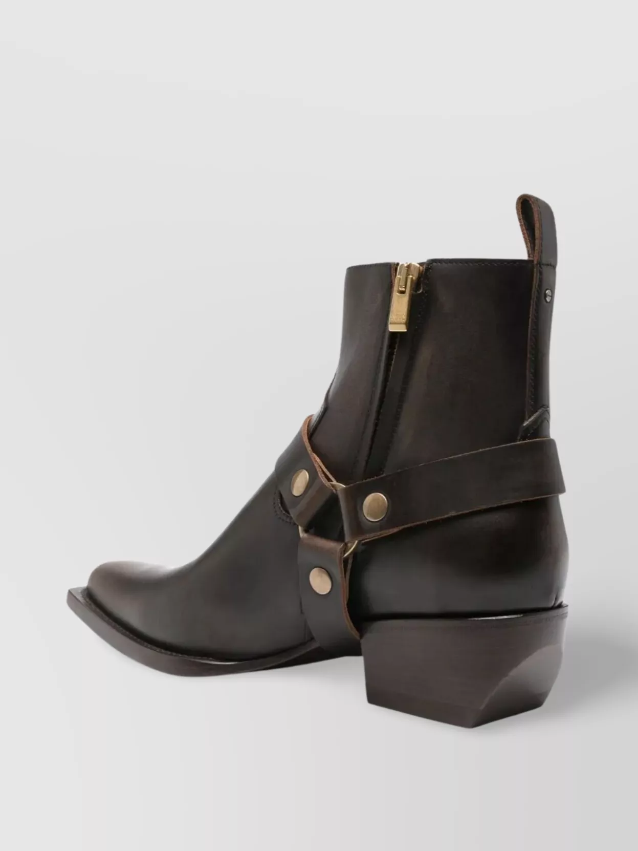 Golden Goose "Debbie" Distressed Leather Ankle Boots