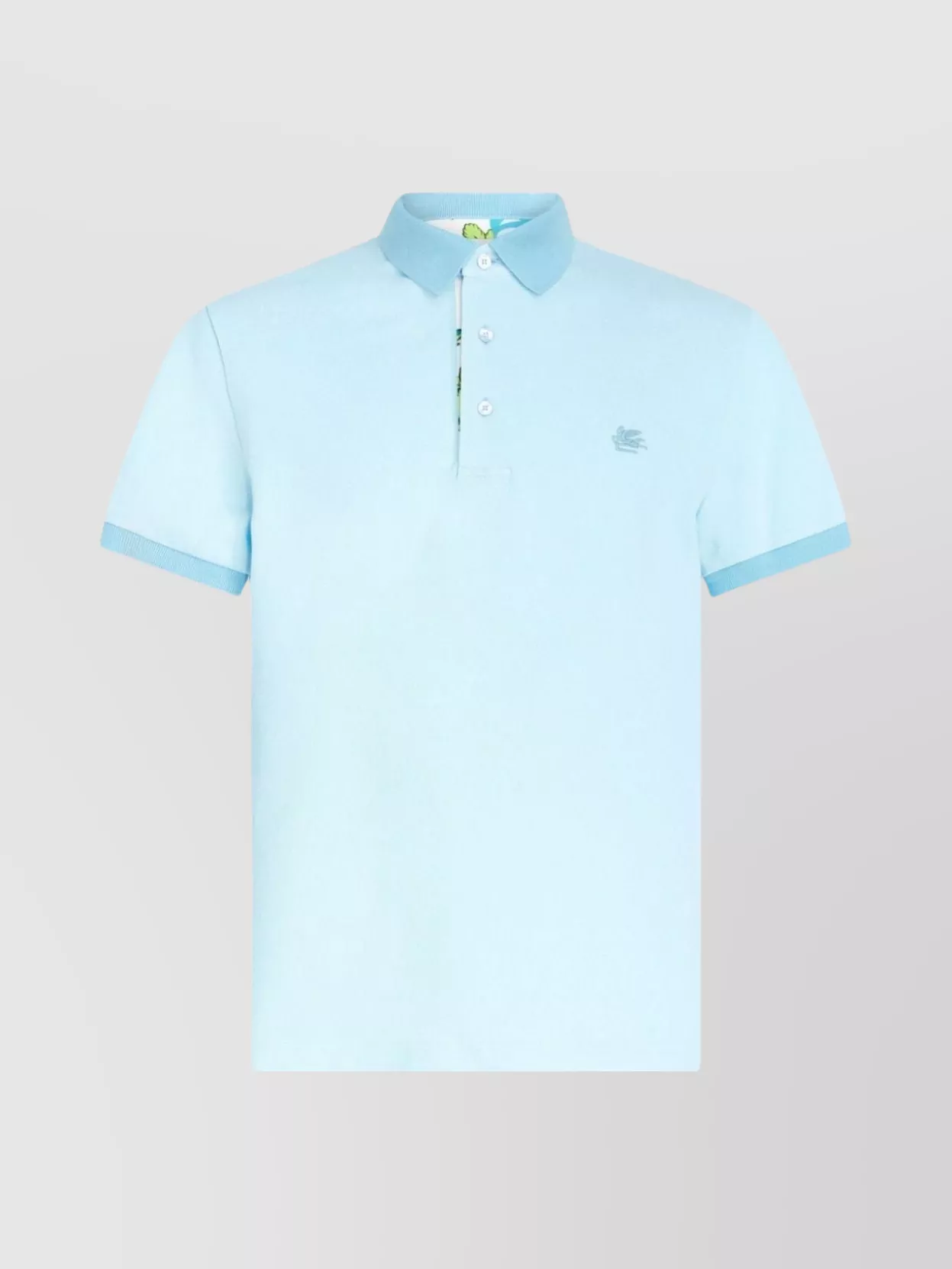 Shop Etro Collared Short Sleeve Shirt In Pastel