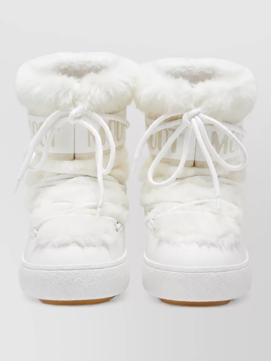 Moon Boot faux fur hi-top sneakers
