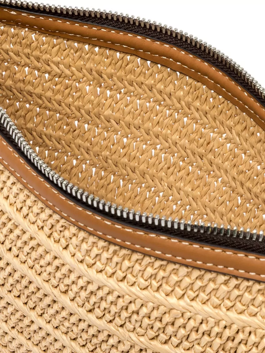 Gianni Chiarini Marcella Clutch Bag Woven Texture Strap