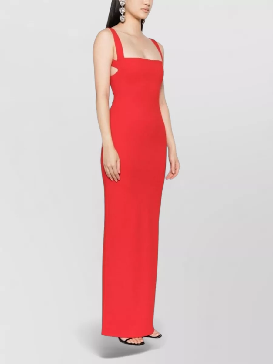 Solace London Crepe Sleeveless Square Neck Maxi Dress