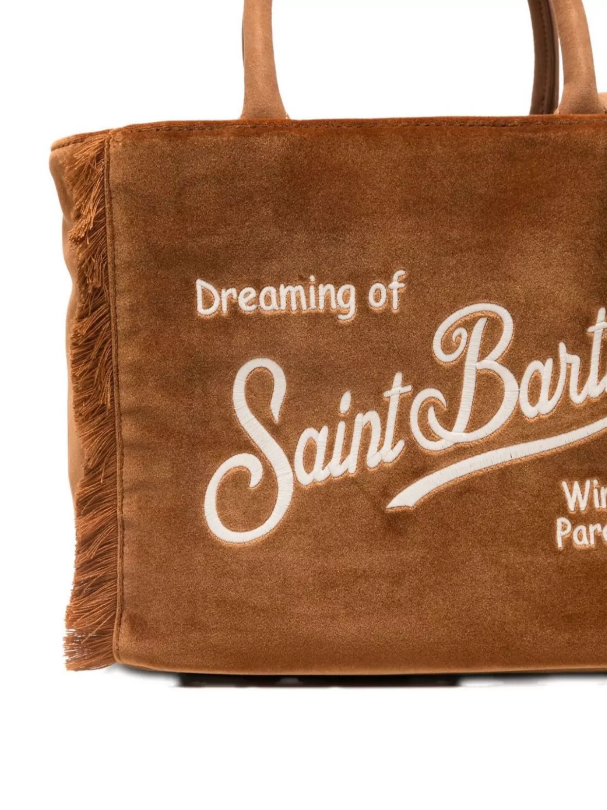 Mc2 Saint Barth Tote Bag With Fringe And Top Handles