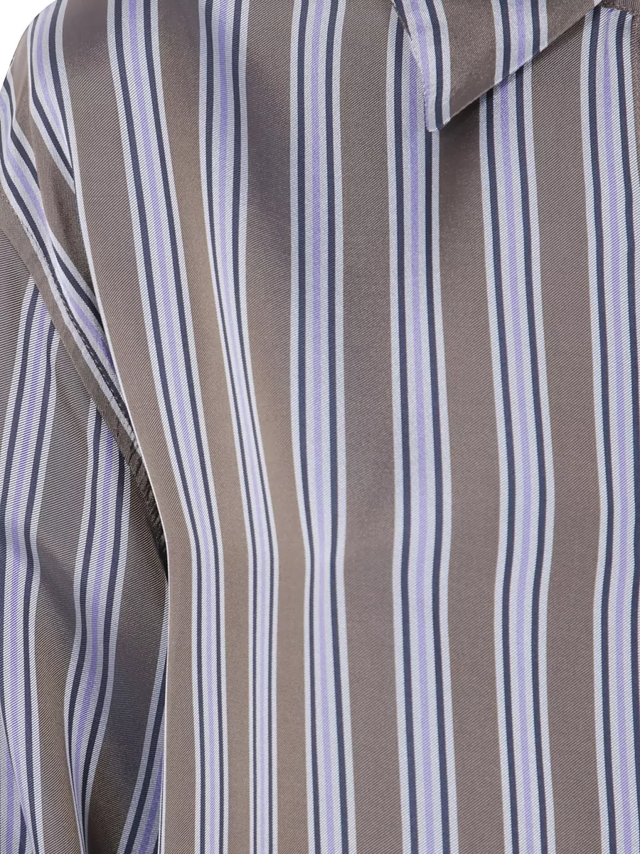 The Frankie Shop Silk Striped Shirt