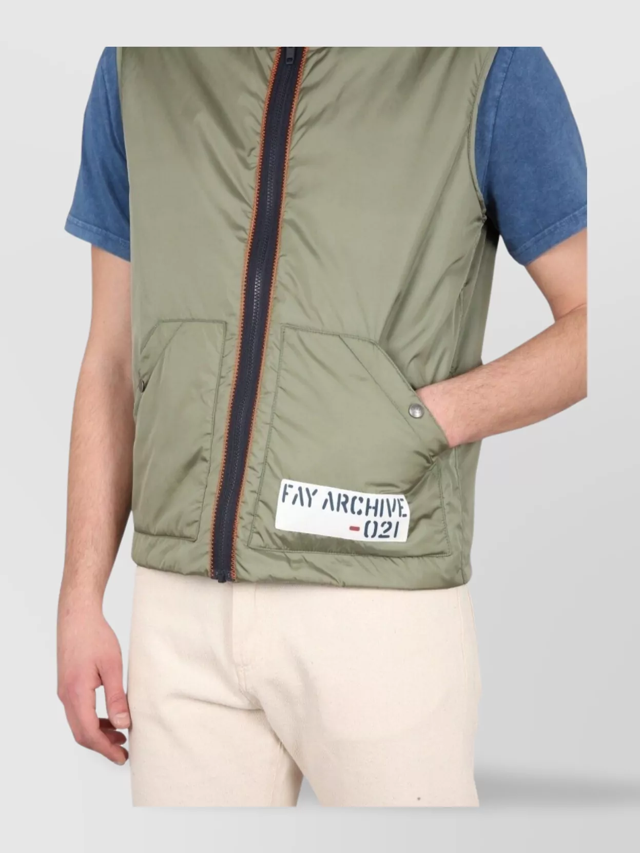 Fay Vest Sleeveless Side Pockets