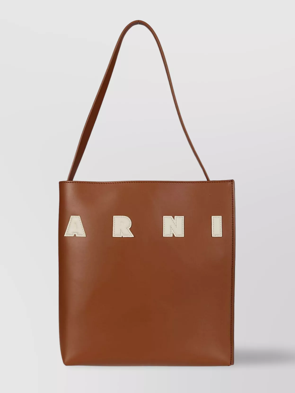 Shop Marni Streamlined Single Strap Tote Bag