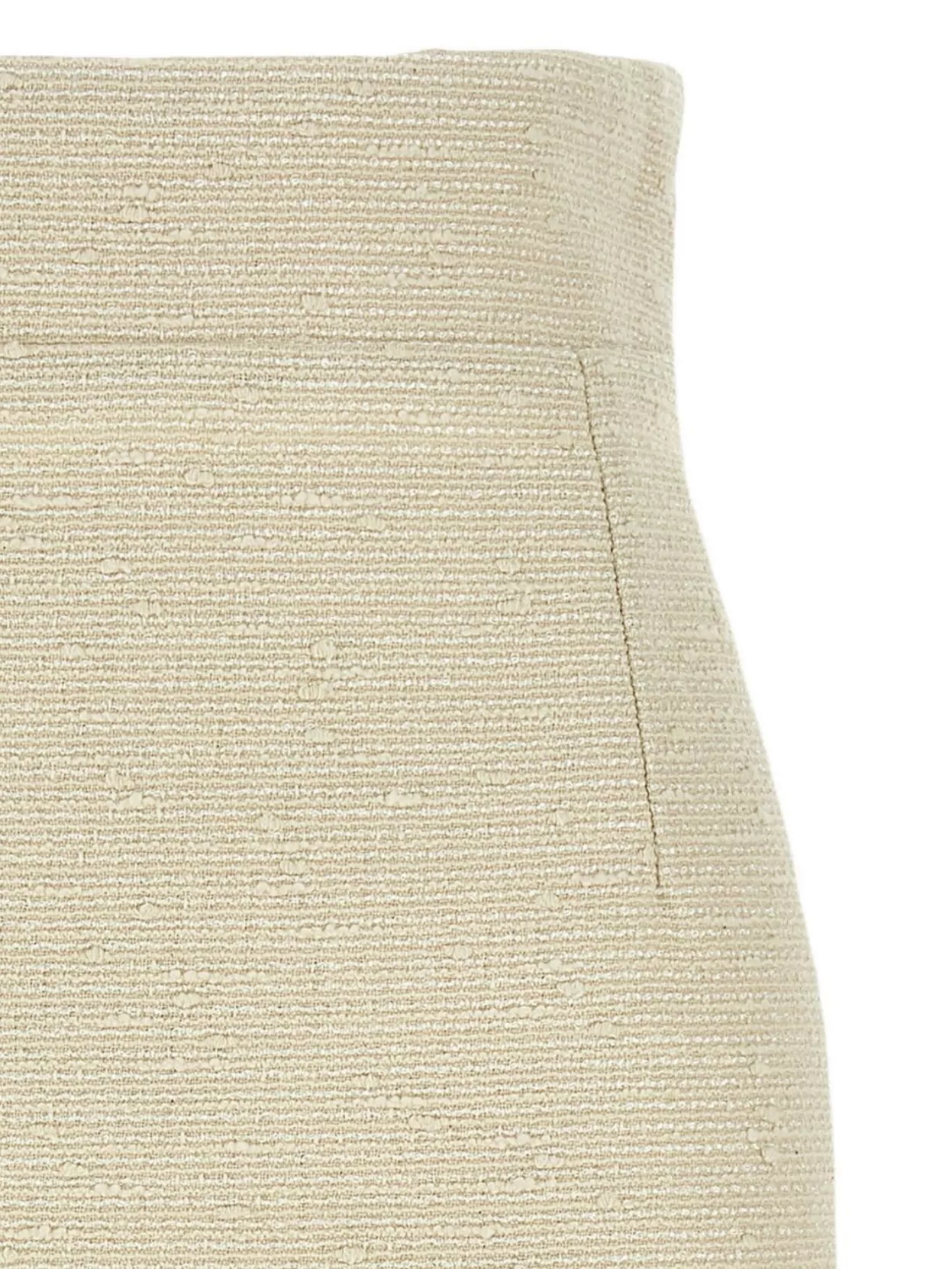Tagliatore High-waisted Knee-length Skirt In Textured Fabric