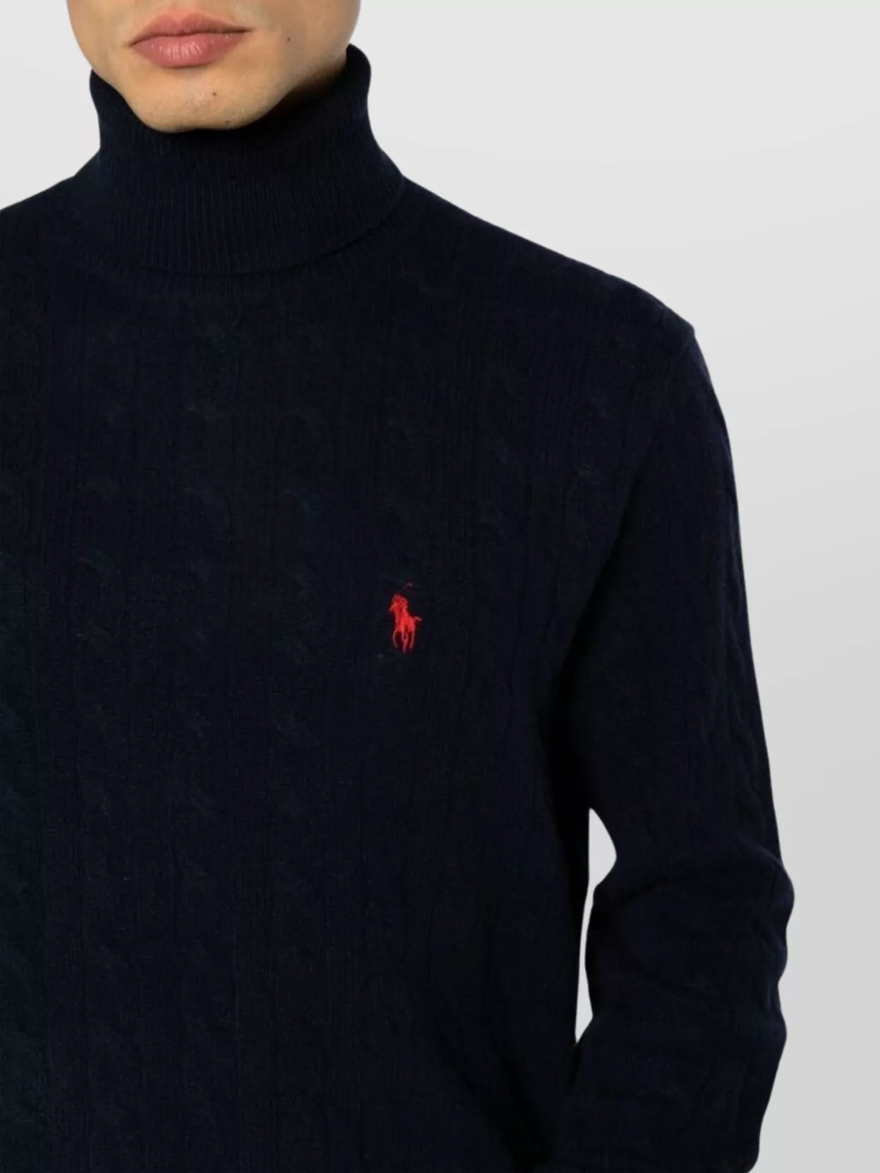 Ralph Lauren Cable Knit Roll Neck Sweater
