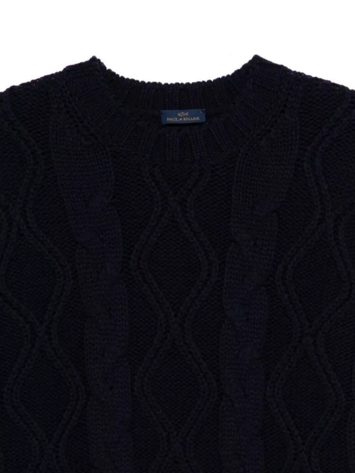 Paul & Shark Textured Knit Crew Neck Wool Sweater