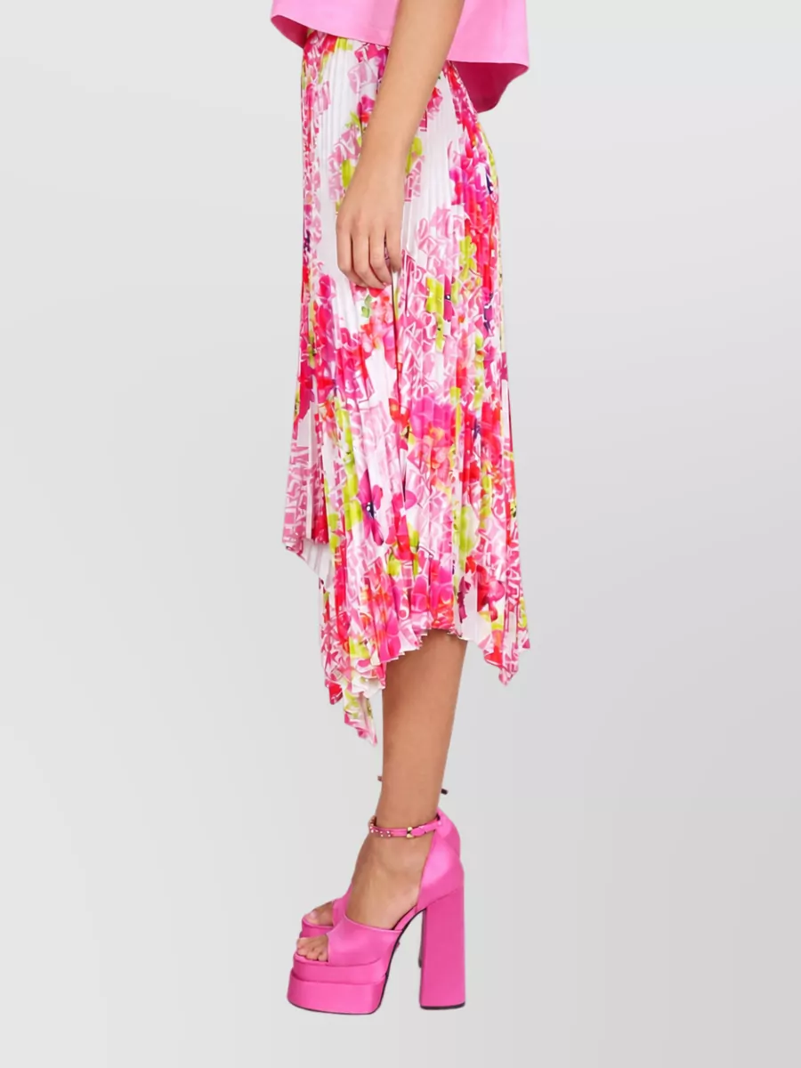 Versace Pleated Asymmetric Skirt