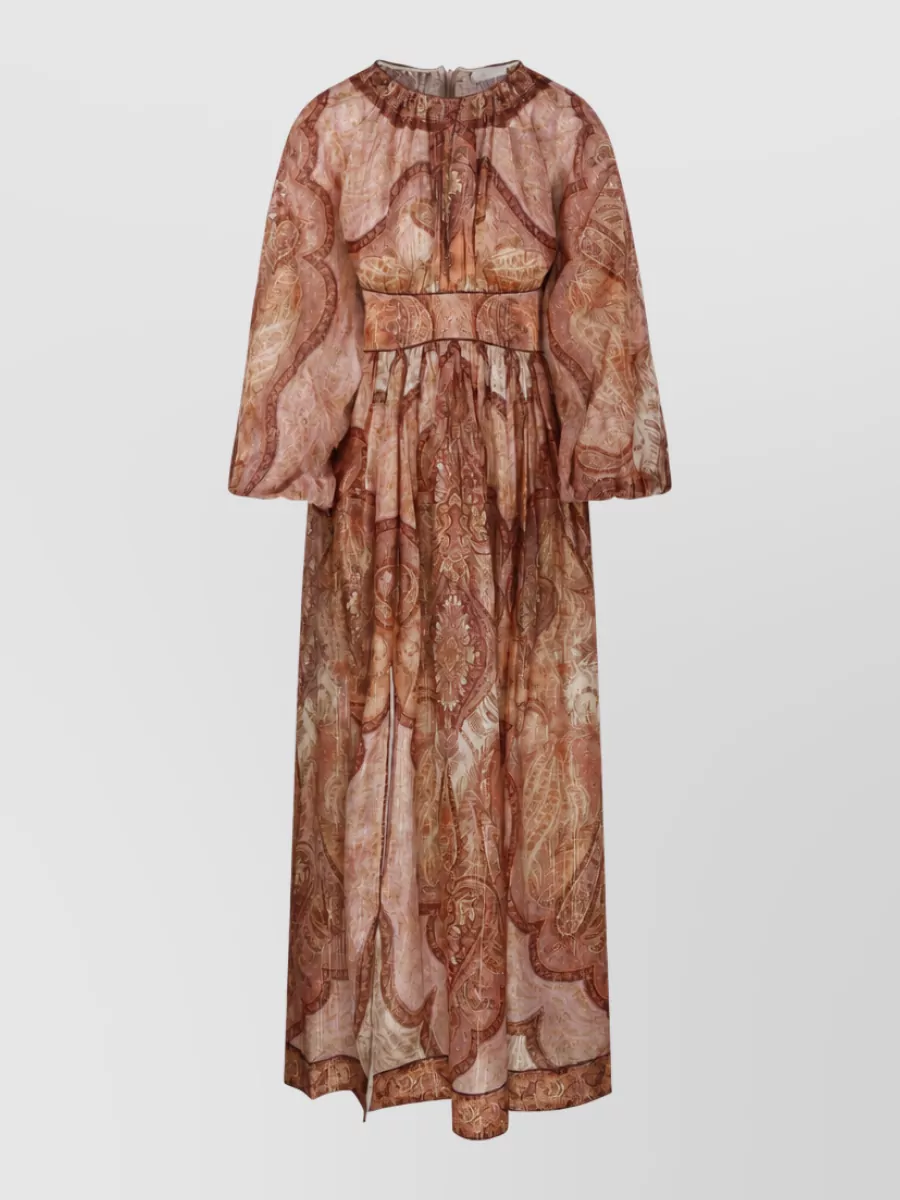 Zimmermann silk long sleeve maxi dress