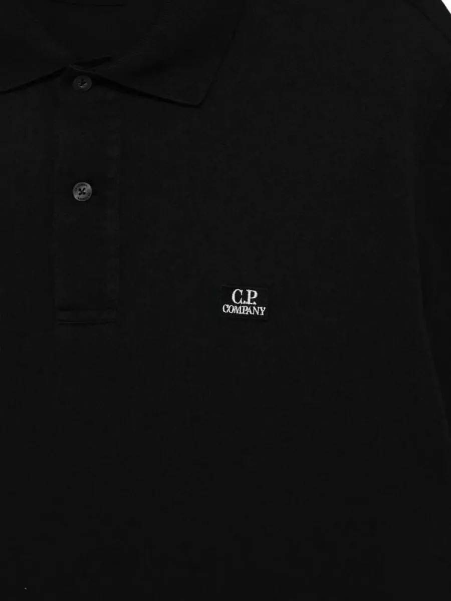 C.p. Company Piqué Logo-Patch Polo Shirt