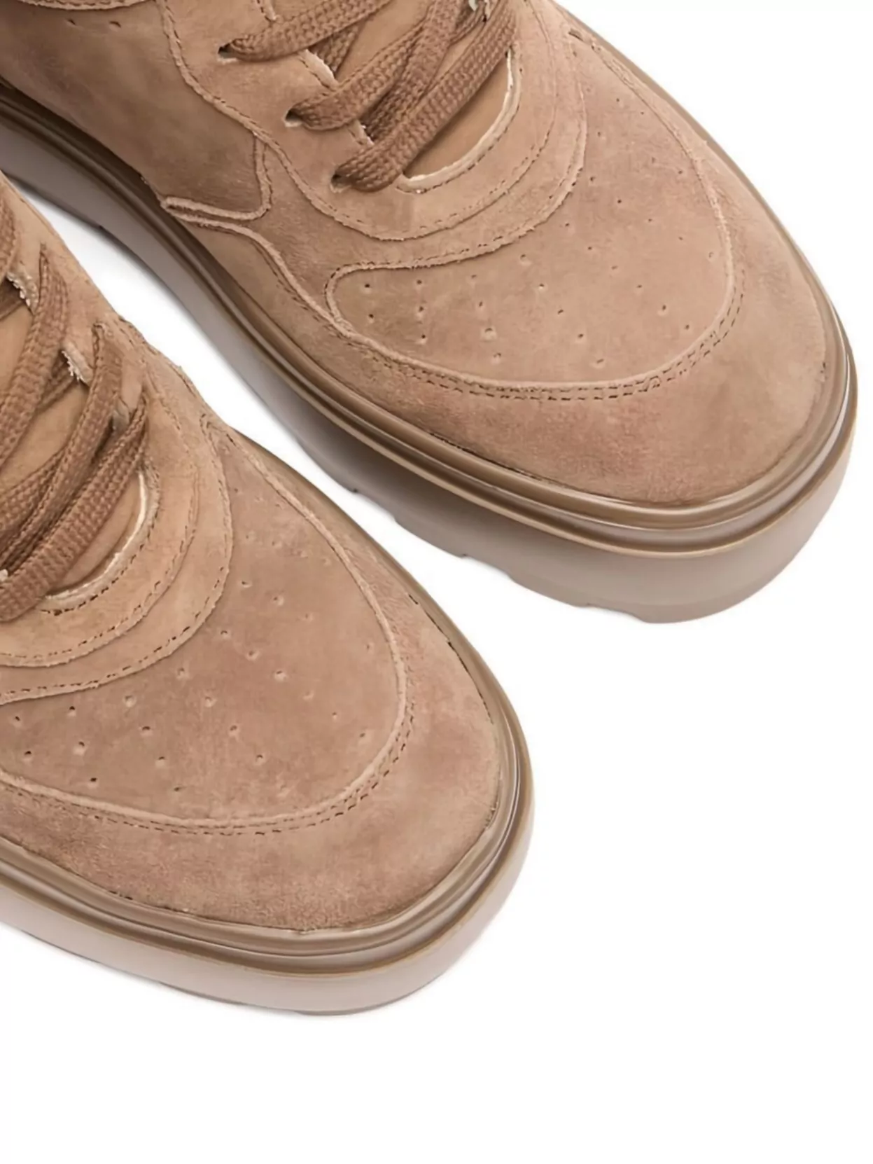 Casadei High Top Suede Lace Up Sneakers