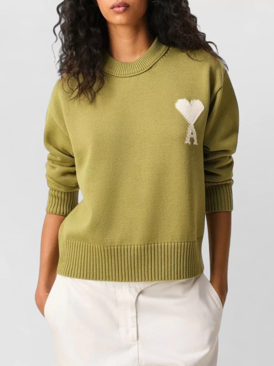 Ami Paris Fine-Knit Jumper