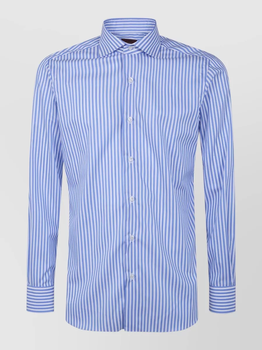 Barba Napoli striped cotton shirt