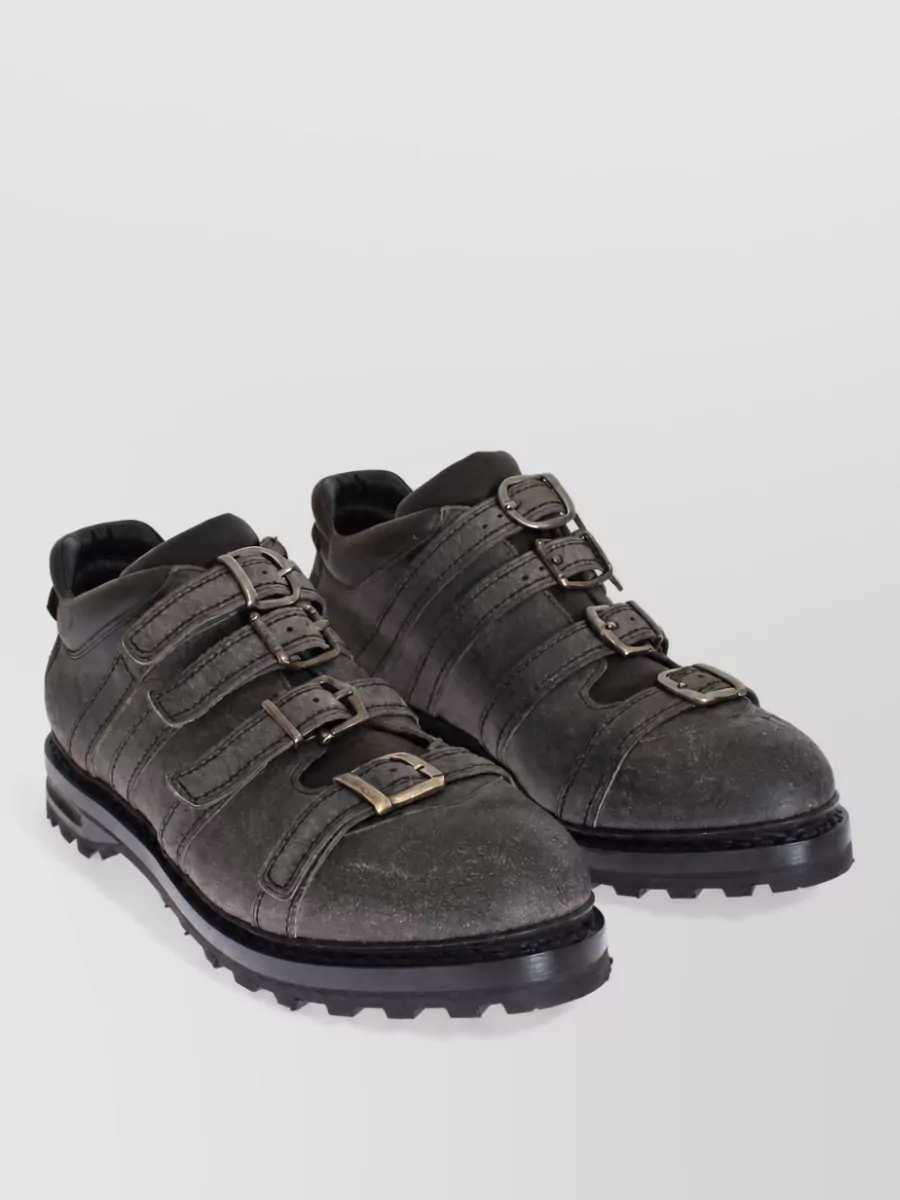 Dolce&Gabbana leather monk shoes