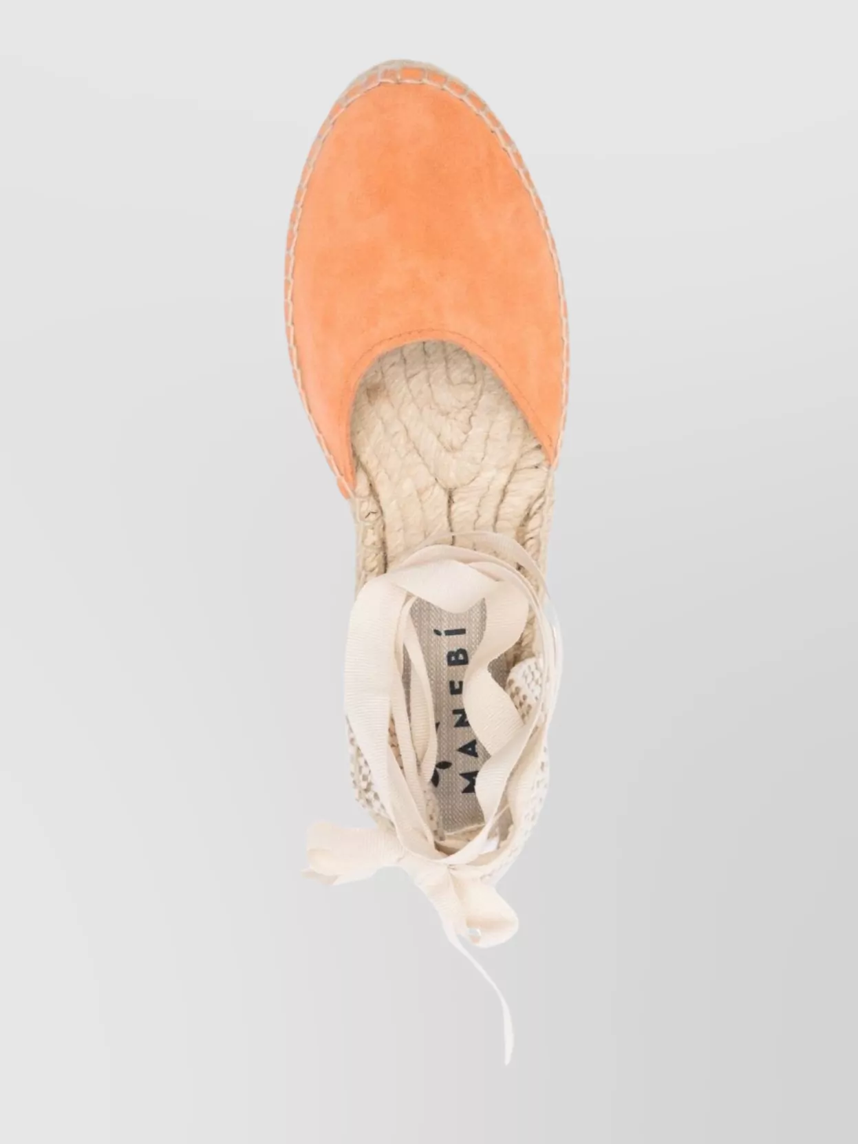 Manebi Backed Espadrille With Round Toe And Woven Detail