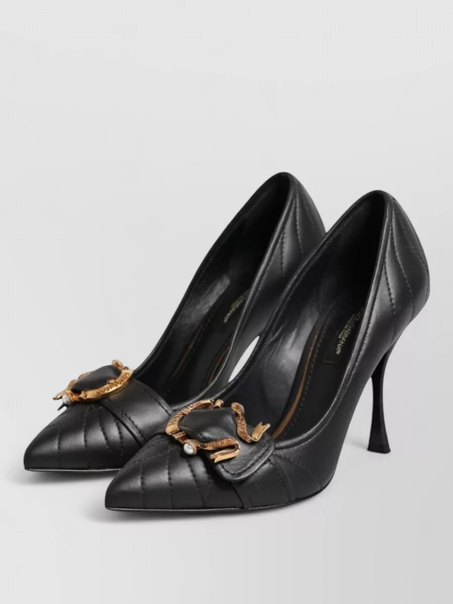 Dolce&Gabbana Leather Pointed-Toe Pumps