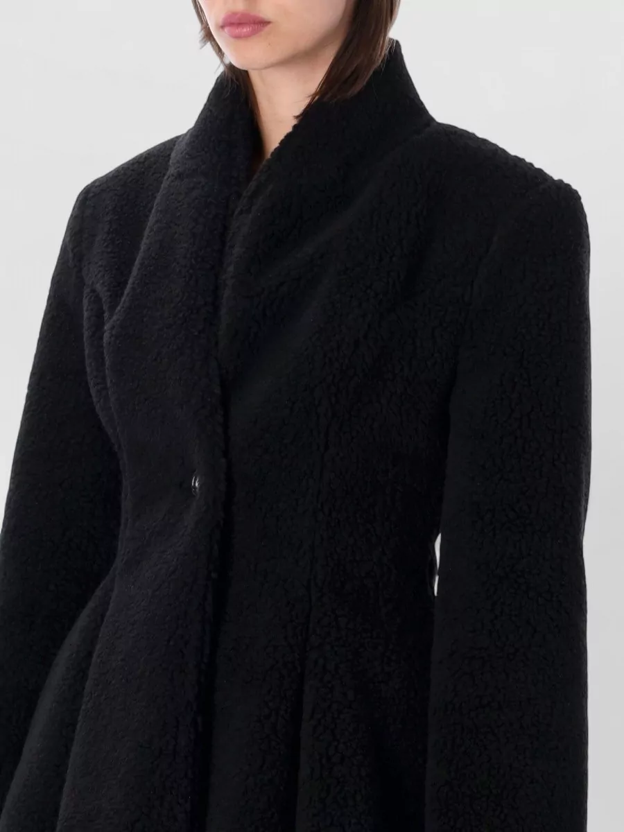 Stella Mccartney Plush Single-Breasted Coat