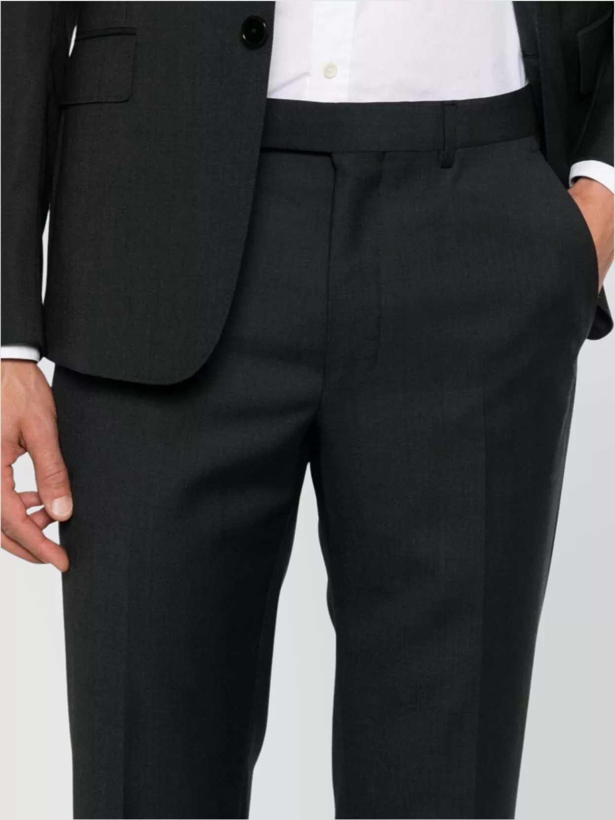 Zegna Wool Suit Buttoned Cuffs