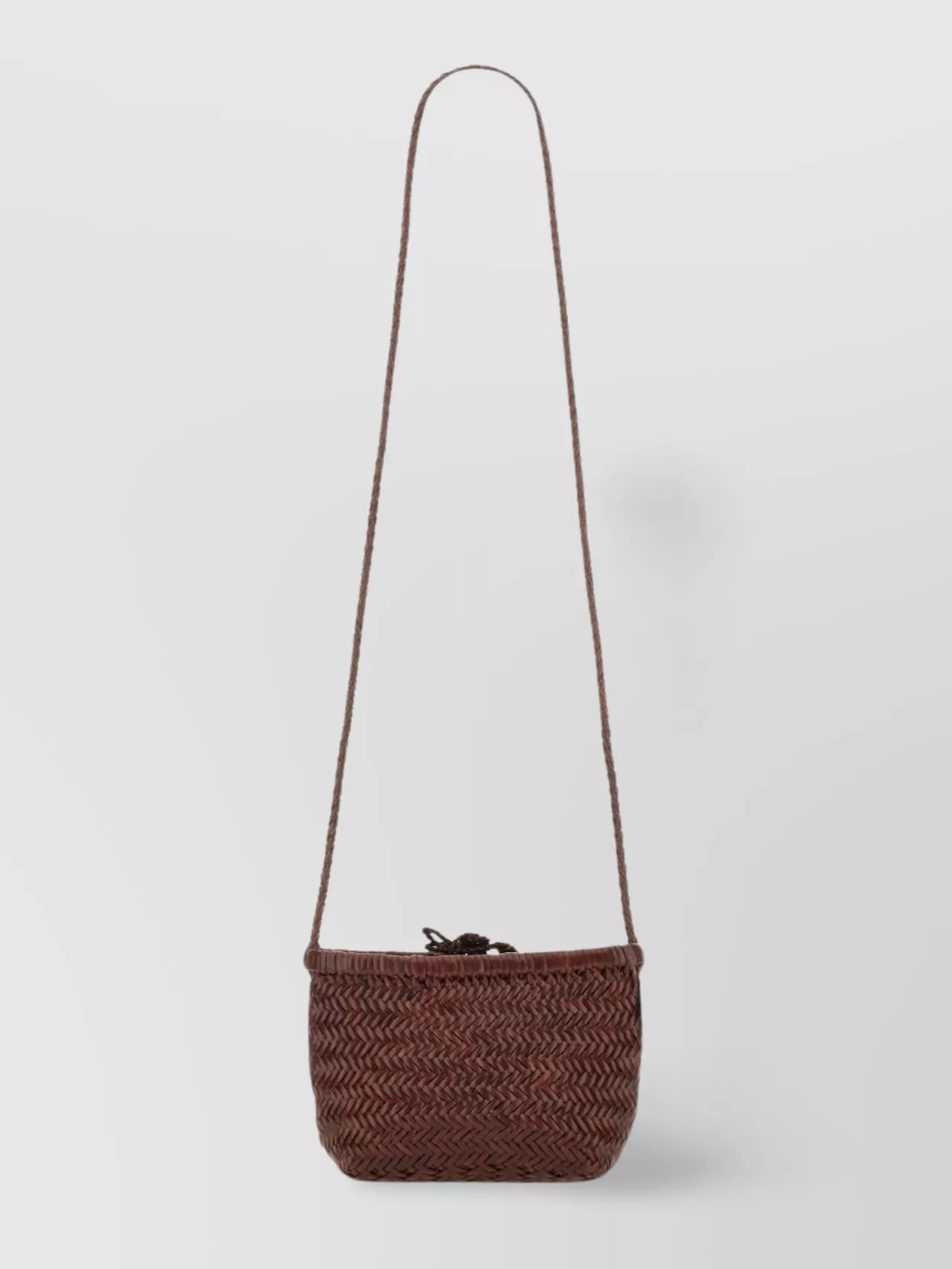 Dragon Diffusion Small Basketball Bag With Long Strap And Woven Texture