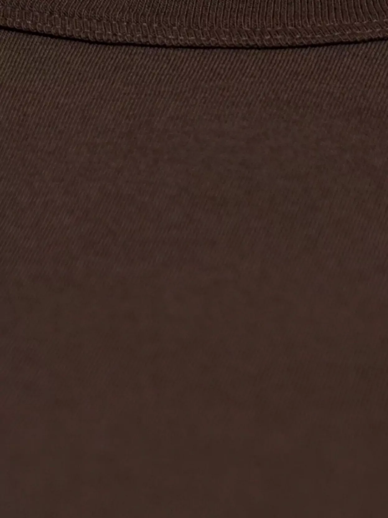 Rick Owens Cropped T-shirt Level T In Brown