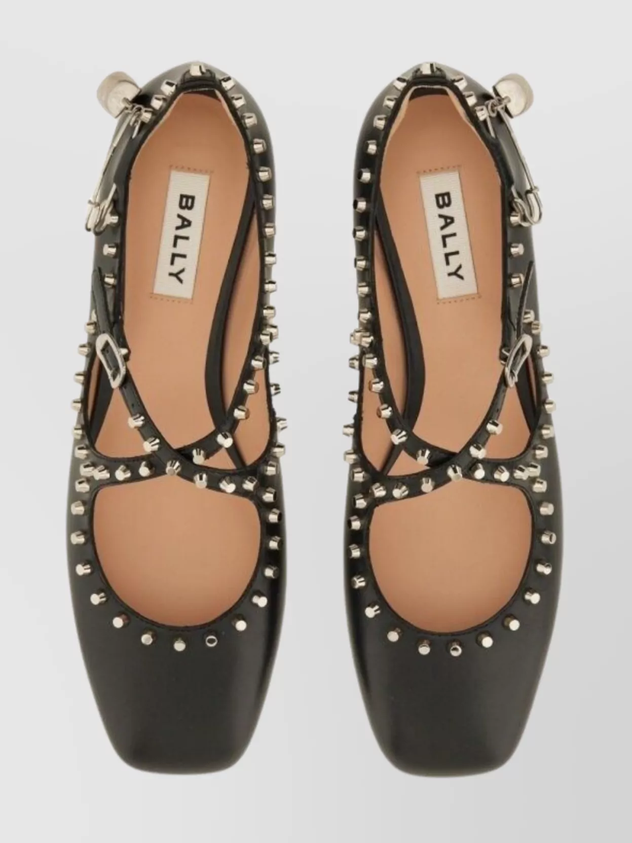 Bally Buckle Cut-out Flat Round Studded