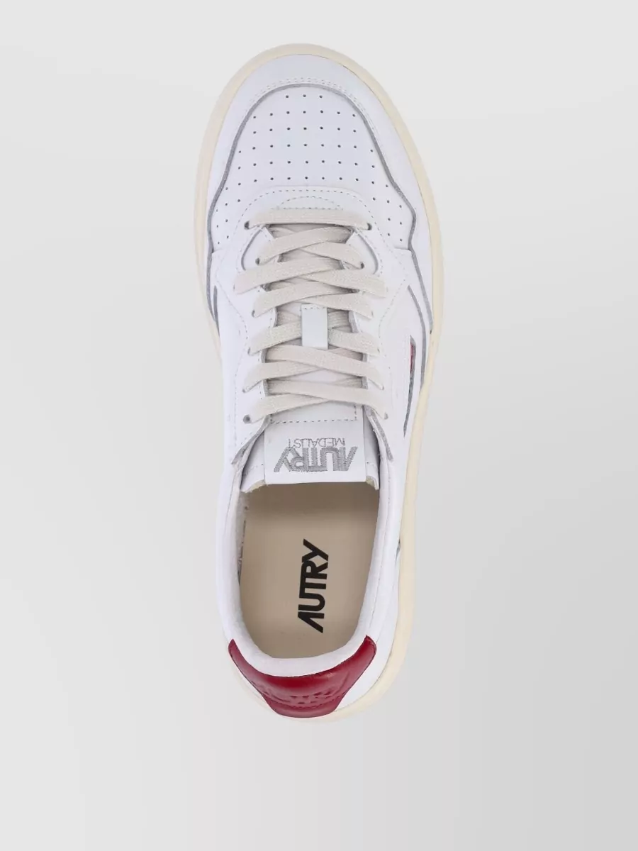 Autry Leather Low-Top Lace-Up Sneakers