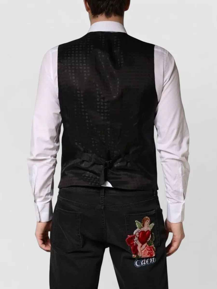 Dolce&Gabbana Wool Silk Waistcoat