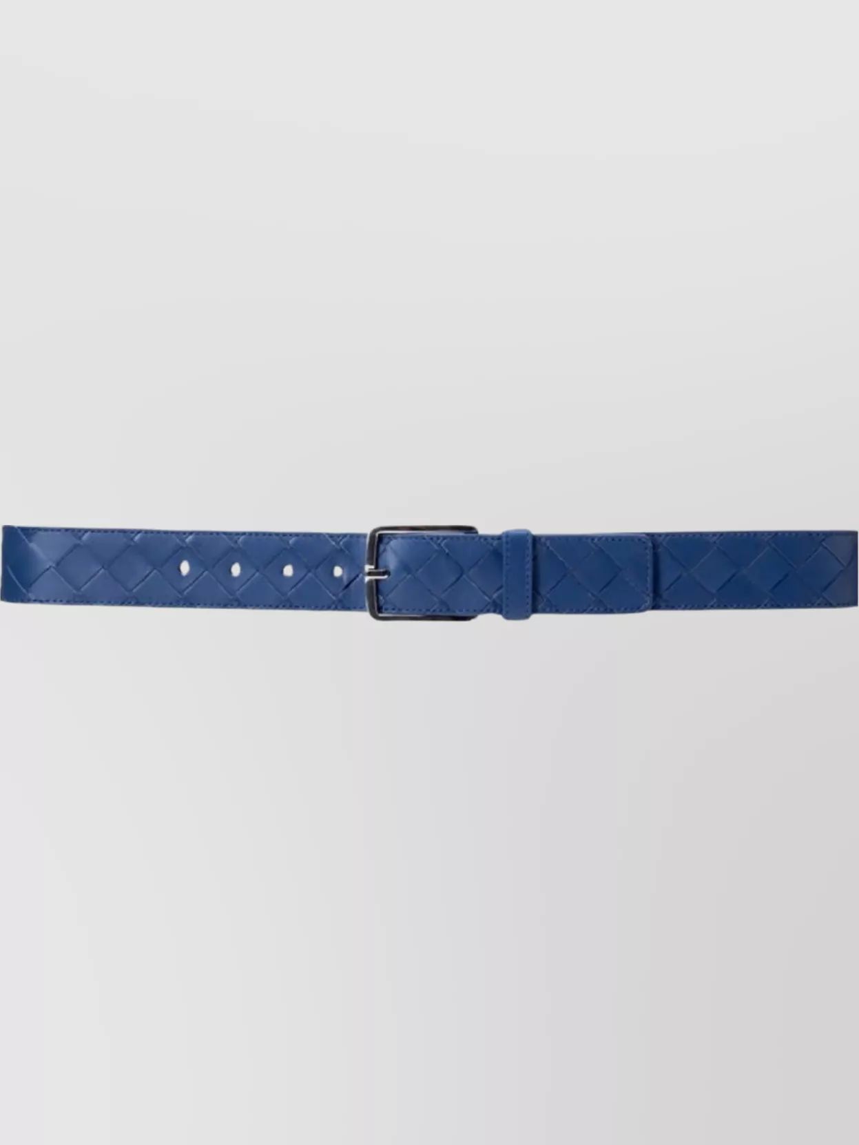 Shop Bottega Veneta Adjustable Quilted Leather Belt In Blue