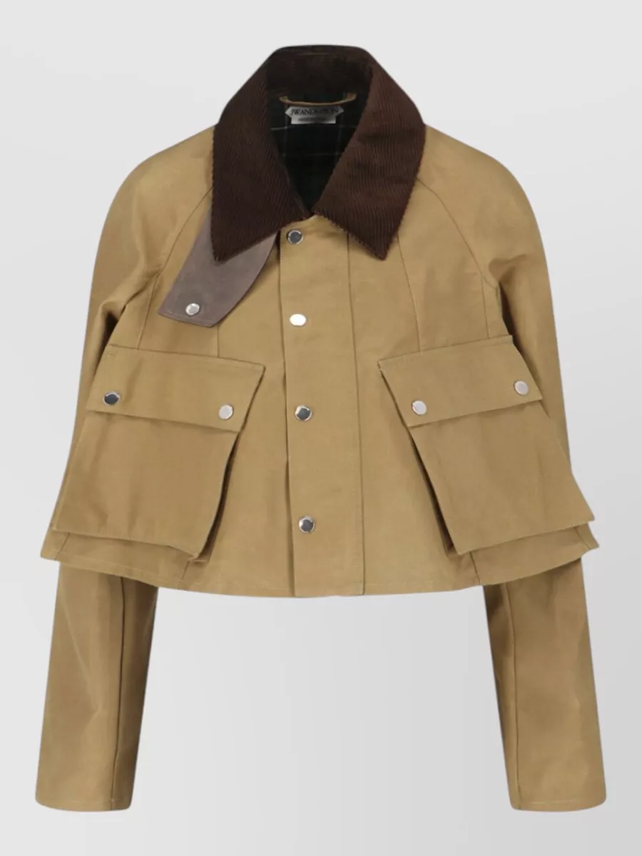 JW Anderson waxed cotton cropped jacket
