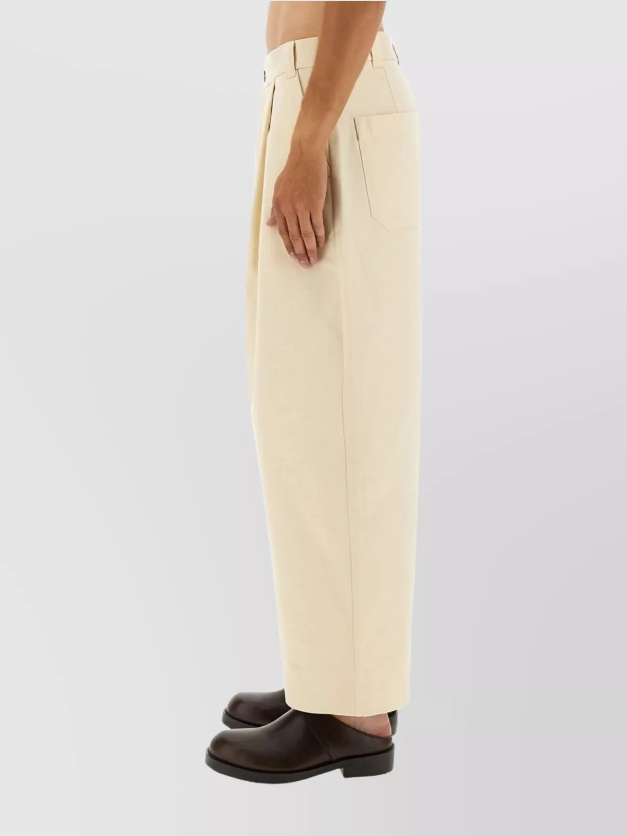 Studio Nicholson Trousers Wide Leg Pleated Featuring Pockets