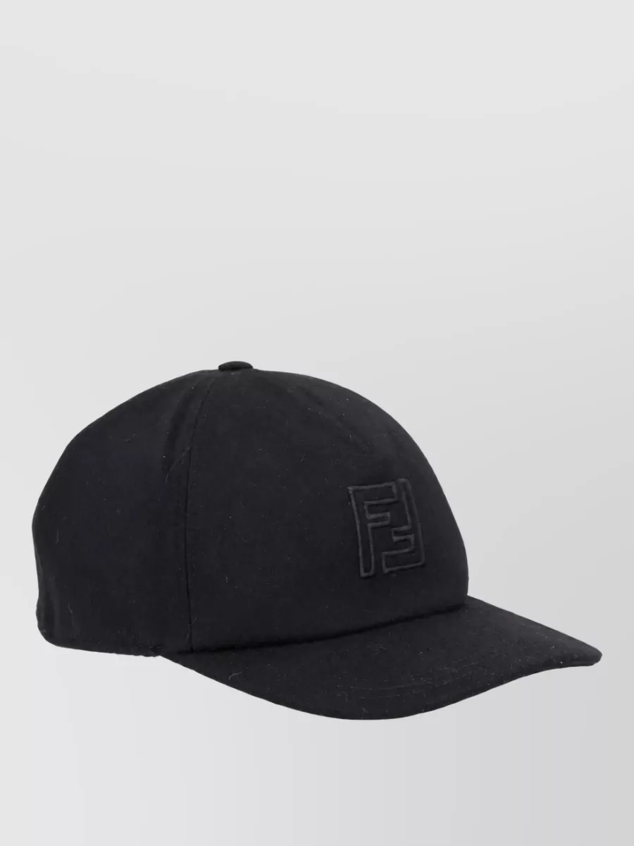 Fendi Wool Cashmere Baseball Cap