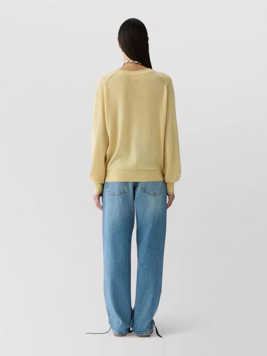Guest In Residence Cashmere Fine-Knit V-Neck Top