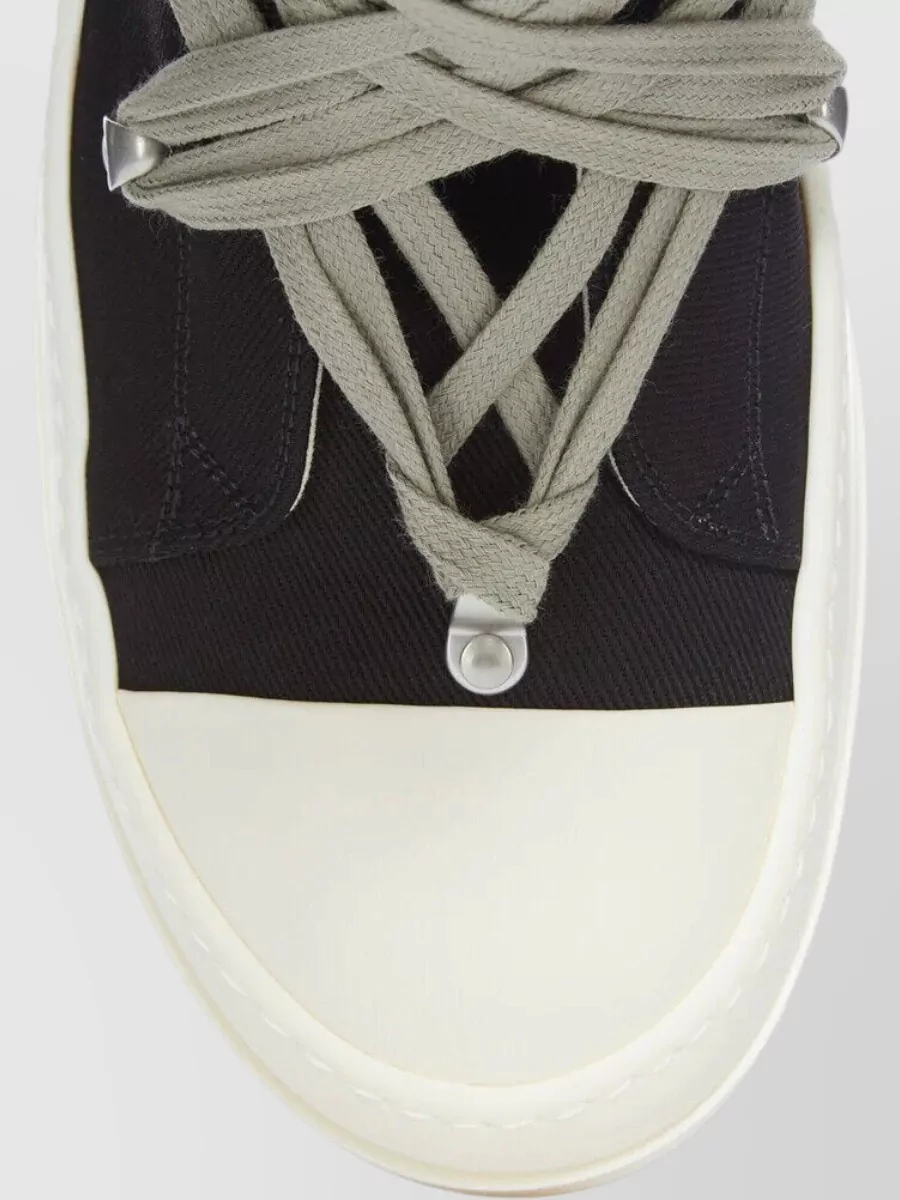 Rick Owens Drkshdw Cotton High-Top Sneakers