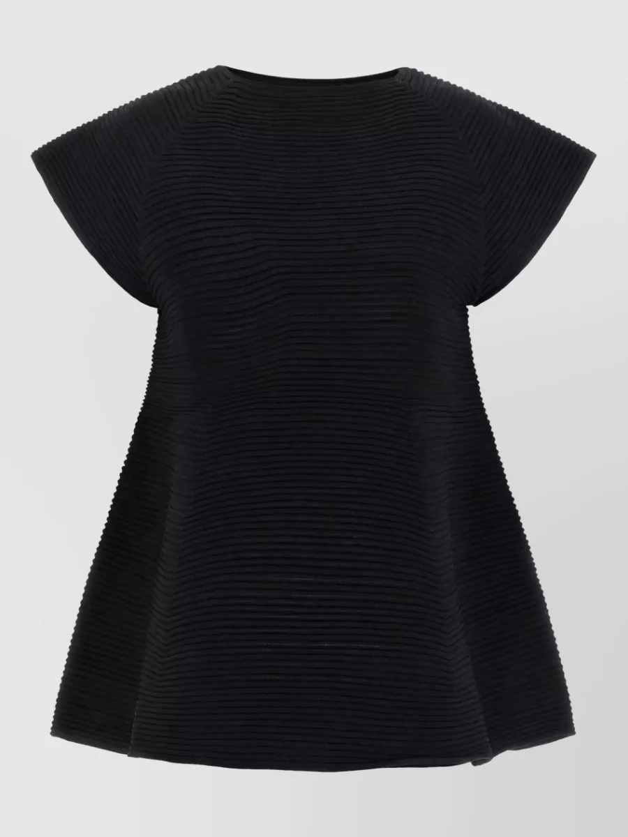Issey Miyake Ribbed mini dress